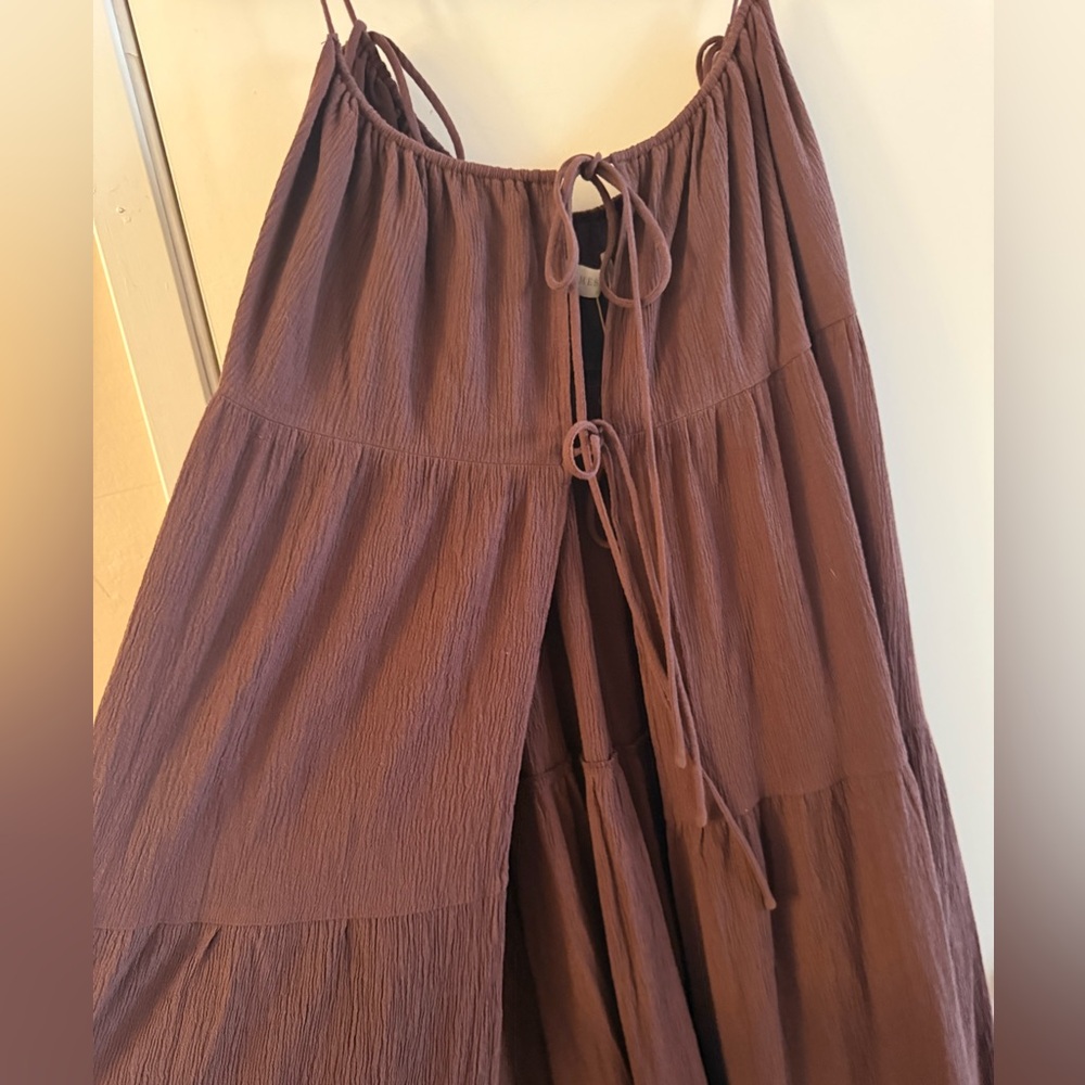 Meshki Lenny Cotton Tie Maxi Dress - Picture 4 of 7